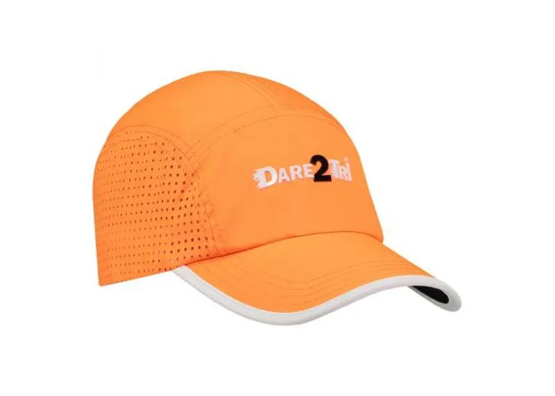 Dare2Tri Functional venti running cap Fluo Orange/White